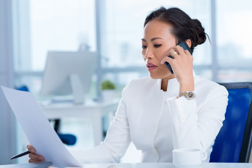 remote worker business leader on the phone